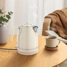 Заредете изображение във визуализатора на галерията – HOCO retro electric kettle 1,7L HE10 milky white
