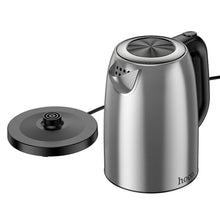 Заредете изображение във визуализатора на галерията – HOCO stainless steel electric kettle 1,7L HE12 stainless steel

