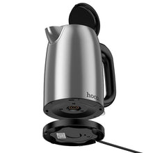 Заредете изображение във визуализатора на галерията – HOCO stainless steel electric kettle 1,7L HE12 stainless steel
