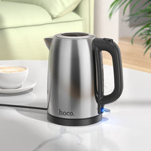 Заредете изображение във визуализатора на галерията – HOCO stainless steel electric kettle 1,7L HE12 stainless steel
