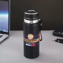 Заредете изображение във визуализатора на галерията – Water bottle with with display LED showing temperature 1000 ml black

