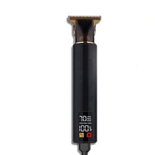 Заредете изображение във визуализатора на галерията – Hair clipper with display LED and replacable combs T9 black
