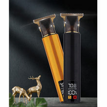 Заредете изображение във визуализатора на галерията – Hair clipper with display LED and replacable combs T9 orange
