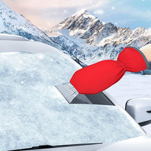 Заредете изображение във визуализатора на галерията – Car snow scraper with glove red

