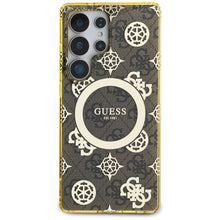 Заредете изображение във визуализатора на галерията – Оригинален гръб GUESS за SAMSUNG S25 Ultra GUHMS25LH4PYEEK (Magnetic IML Peony on 4G Background) черен
