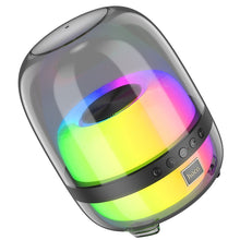Заредете изображение във визуализатора на галерията – HOCO wireless speaker with colorful luminous BS58 black night
