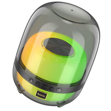 Заредете изображение във визуализатора на галерията – HOCO wireless speaker with colorful luminous BS58 black night
