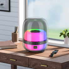 Заредете изображение във визуализатора на галерията – HOCO wireless speaker with colorful luminous BS58 black night
