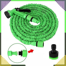 Заредете изображение във визуализатора на галерията – Flexible garden hose extensible with nozzle 2,5 - 7,5 m RC-K-1438 green
