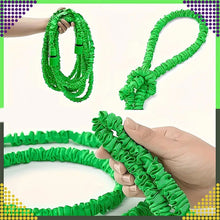 Заредете изображение във визуализатора на галерията – Flexible garden hose extensible with nozzle 2,5 - 7,5 m RC-K-1438 green
