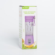 Заредете изображение във визуализатора на галерията – Portable fresh fruit blender for smoothie 380 ml pink
