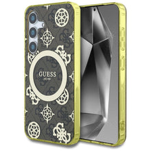 Заредете изображение във визуализатора на галерията – Оригинален гръб GUESS за SAMSUNG S25 GUHMS25SH4PYEEW (Magnetic IML Peony on 4G Background) кафяв
