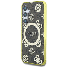 Заредете изображение във визуализатора на галерията – Оригинален гръб GUESS за SAMSUNG S25 GUHMS25SH4PYEEW (Magnetic IML Peony on 4G Background) кафяв
