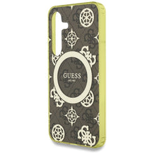 Заредете изображение във визуализатора на галерията – Оригинален гръб GUESS за SAMSUNG S25 GUHMS25SH4PYEEW (Magnetic IML Peony on 4G Background) кафяв
