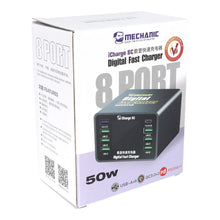 Заредете изображение във визуализатора на галерията – MECHANIC iCharge 8C 8-Port DC Power Supply PD QC3.0
