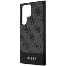 Заредете изображение във визуализатора на галерията – Оригинален гръб GUESS за SAMSUNG S24 Ultra GUHCS24LG4GLGR (4G Bottom Stripe) черен
