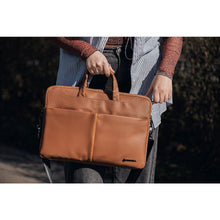 Заредете изображение във визуализатора на галерията – FORCELL F-PROTECT URBAN STYLE Чанта за лаптоп 15,6" кафява
