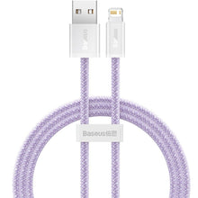 Заредете изображение във визуализатора на галерията – Baseus cable usb to apple lightning 8-pin 2,4a dynamic series cald000405 1m purple
