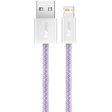 Заредете изображение във визуализатора на галерията – Baseus cable usb to apple lightning 8-pin 2,4a dynamic series cald000405 1m purple
