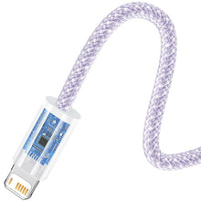 Заредете изображение във визуализатора на галерията – Baseus cable usb to apple lightning 8-pin 2,4a dynamic series cald000405 1m purple
