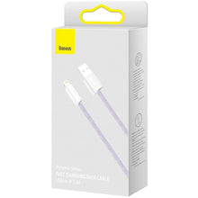 Заредете изображение във визуализатора на галерията – Baseus cable usb to apple lightning 8-pin 2,4a dynamic series cald000405 1m purple
