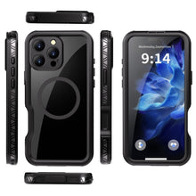 Заредете изображение във визуализатора на галерията – Waterproof case SHELLBOX GT compatible with MagSafe for IPHONE 16 Pro Max black
