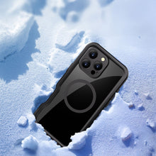 Заредете изображение във визуализатора на галерията – Waterproof case SHELLBOX GT compatible with MagSafe for IPHONE 16 Pro Max black

