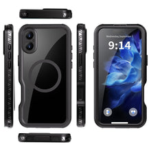 Заредете изображение във визуализатора на галерията – Waterproof case SHELLBOX GT compatible with MagSafe for IPHONE 16 Plus black
