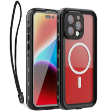 Заредете изображение във визуализатора на галерията – Waterproof case SHELLBOX DOT compatible with MagSafe for IPHONE 15 Pro Max black
