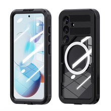 Заредете изображение във визуализатора на галерията – Waterproof case SHELLBOX MARS with metal ring for SAMSUNG S25 black
