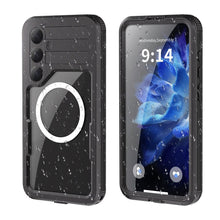 Заредете изображение във визуализатора на галерията – Waterproof case SHELLBOX MARS with metal ring for SAMSUNG S25 Plus black
