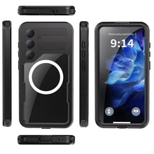 Заредете изображение във визуализатора на галерията – Waterproof case SHELLBOX MARS with metal ring for SAMSUNG S25 Plus black
