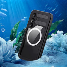 Заредете изображение във визуализатора на галерията – Waterproof case SHELLBOX MARS with metal ring for SAMSUNG S25 Plus black
