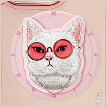 Заредете изображение във визуализатора на галерията – NIMMY case GLASSES COOL CAT compatible with MagSafe for IPHONE 16 Pro Max pink
