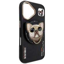 Заредете изображение във визуализатора на галерията – NIMMY case GLASSES COOL DOG compatible with MagSafe for IPHONE 16 black
