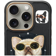 Заредете изображение във визуализатора на галерията – NIMMY case GLASSES COOL DOG compatible with MagSafe for IPHONE 16 Pro Max black
