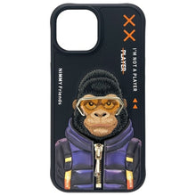 Заредете изображение във визуализатора на галерията – Гръб NIMMY COOL&amp;CUTE 2.0 Monkey за IPHONE 15 черен
