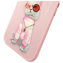 Заредете изображение във визуализатора на галерията – NIMMY case GLASSES COOL CAT for IPHONE 15 pink
