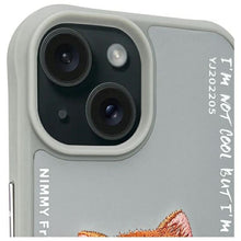 Заредете изображение във визуализатора на галерията – NIMMY case GLASSES COOL CAT for IPHONE 15 gray
