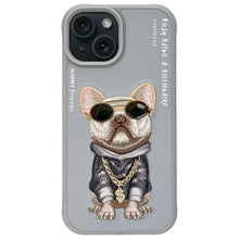 Заредете изображение във визуализатора на галерията – NIMMY case GLASSES COOL DOG for IPHONE 15 gray
