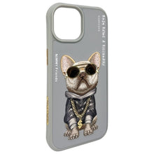 Заредете изображение във визуализатора на галерията – NIMMY case GLASSES COOL DOG for IPHONE 15 gray
