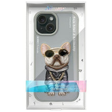 Заредете изображение във визуализатора на галерията – NIMMY case GLASSES COOL DOG for IPHONE 15 gray
