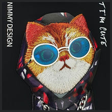 Заредете изображение във визуализатора на галерията – Гръб NIMMY GLASSES COOL CAT за IPHONE 15 Pro черен
