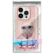 Заредете изображение във визуализатора на галерията – Гръб NIMMY COOL&amp;CUTE 2.0 Cat за IPHONE 15 Pro розов
