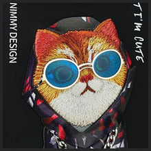 Заредете изображение във визуализатора на галерията – NIMMY case GLASSES COOL CAT for IPHONE 15 Pro Max black
