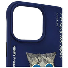 Заредете изображение във визуализатора на галерията – Гръб NIMMY GLASSES COOL CAT за IPHONE 15 Pro Max син
