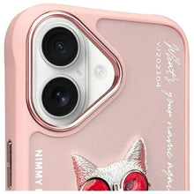 Заредете изображение във визуализатора на галерията – Гръб NIMMY GLASSES COOL CAT за IPHONE 16 розов
