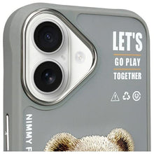 Заредете изображение във визуализатора на галерията – Гръб NIMMY COOL&amp;CUTE 2.0 Bear за IPHONE 16 сив
