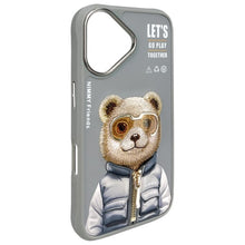 Заредете изображение във визуализатора на галерията – Гръб NIMMY COOL&amp;CUTE 2.0 Bear за IPHONE 16 сив
