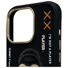 Заредете изображение във визуализатора на галерията – NIMMY case COOL&amp;CUTE 2.0 Monkey for IPHONE 16 Pro black
